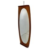 Mid Century Modern Wood Wall Mirror, Campo e Graffi, Italy 1950s