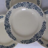 4 vintage flat plates in iron earth from Longchamp model Alesia 211208