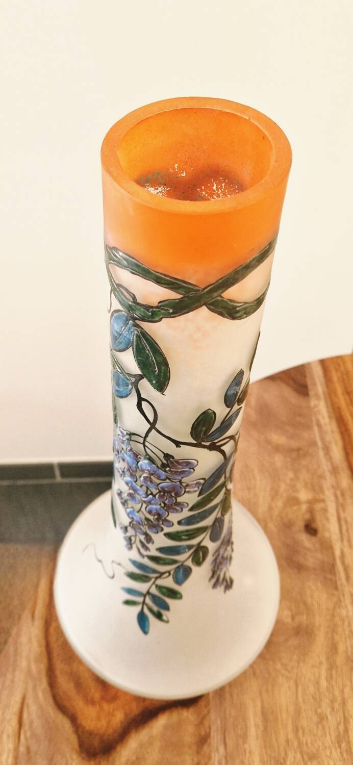 Art Deco vase signed Leune glassworks - Auguste Heiligenstein - 1920