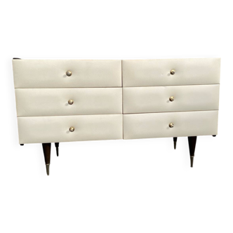VINTAGE DRESSING TABLE WITH 6 DRAWERS 1960-1970 ROGER LANDAULT