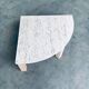 Mid-Century Modern Travertine Edge Side Table, Italy, 1970s