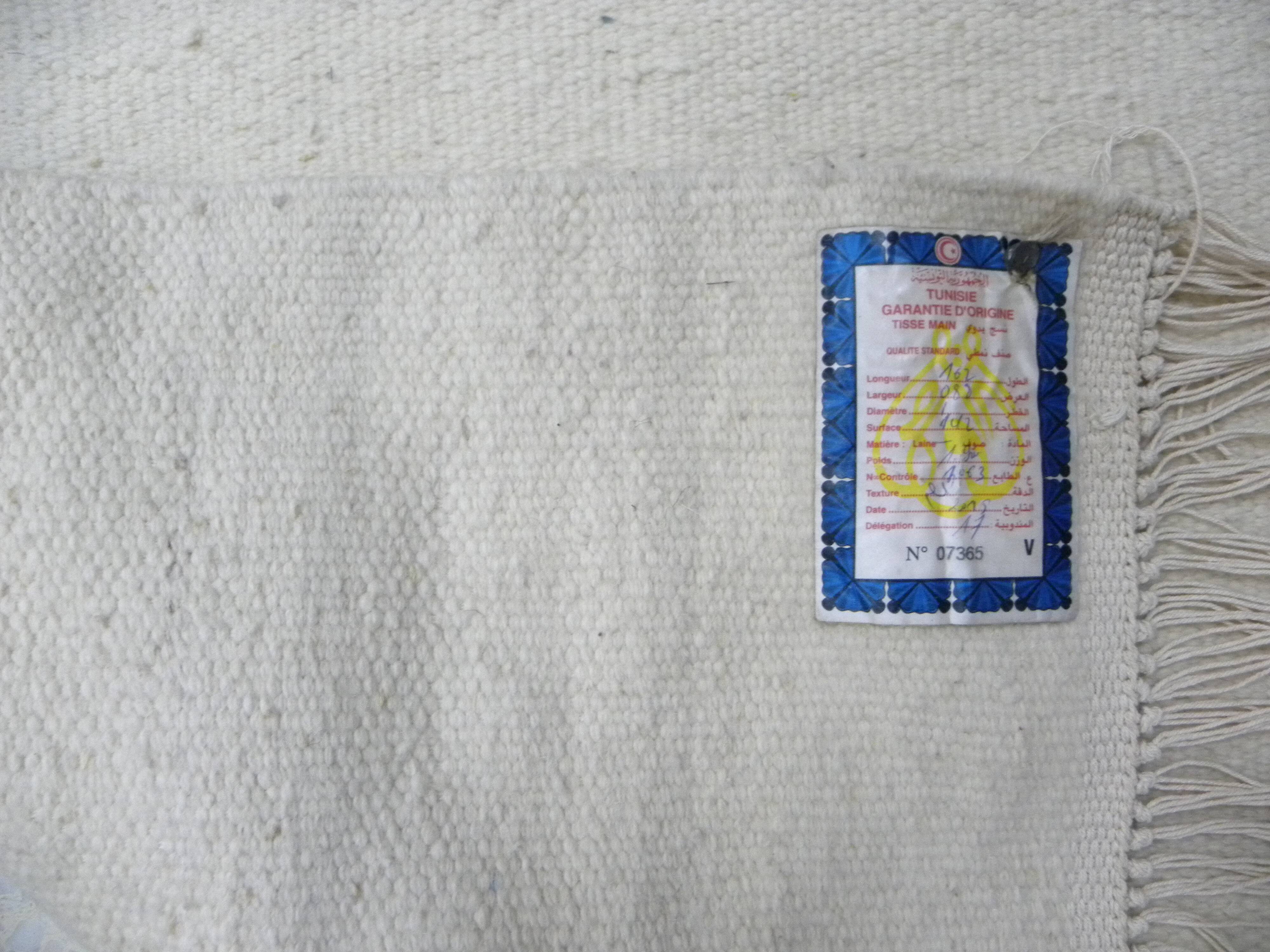 Hand-knotted Traditional Artisan Rug in Beige Ecru without Pattern