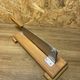 Antique bread cut, stainless steel blade, wooden base, vintage chic countryside