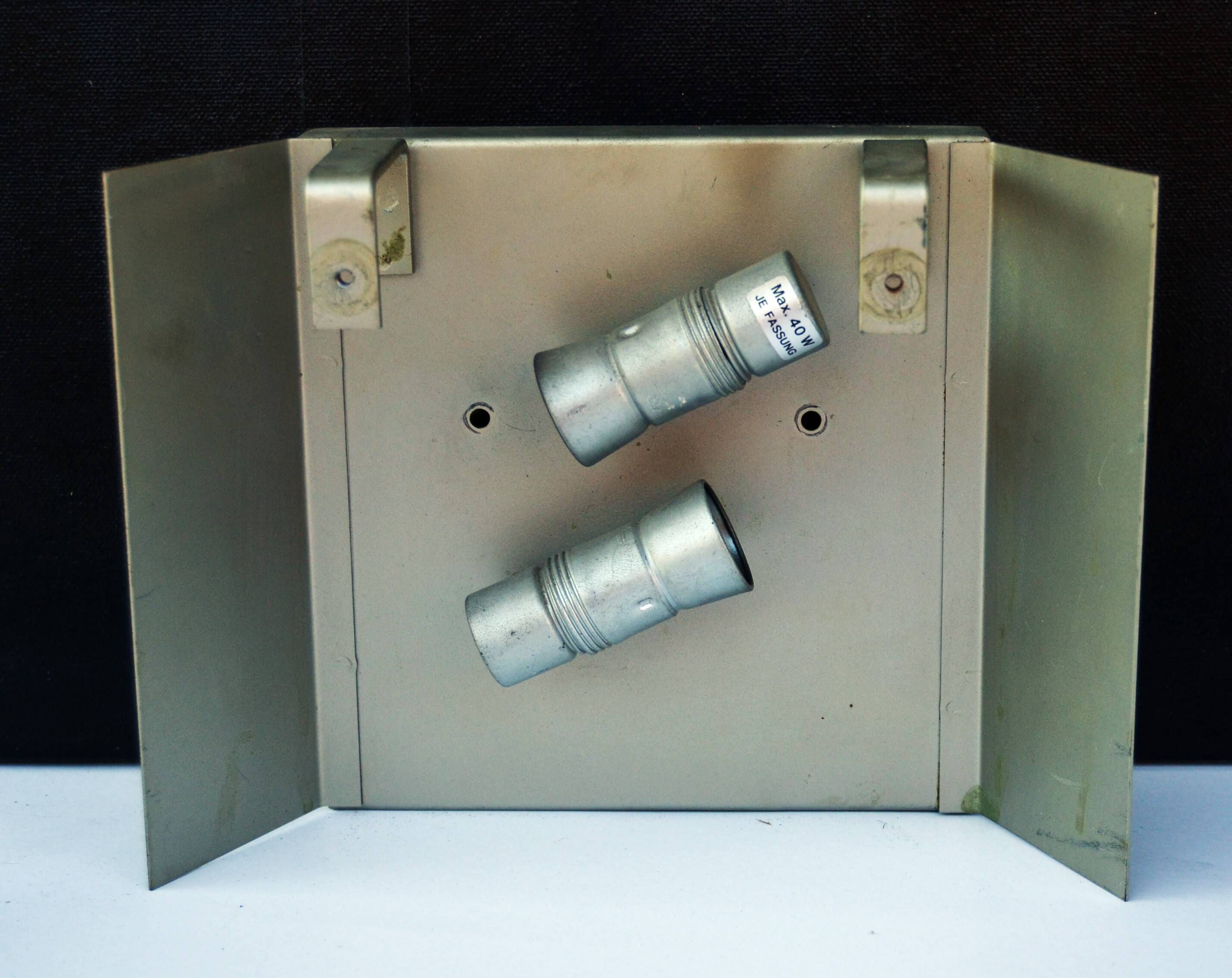 Lot of 3 J. T. Kalmar Sconces Light Wall Mounted Brutalist Mid Century  - 2 pieces are 25cm X 12 cm