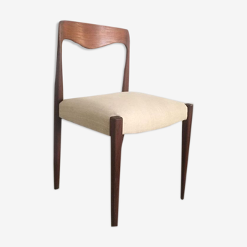 Scandinavian chair teak and linen