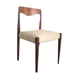 Scandinavian chair teak and linen