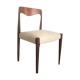 Chaise scandinave teck et lin