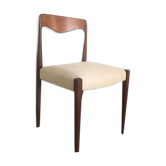 Chaise scandinave teck et lin