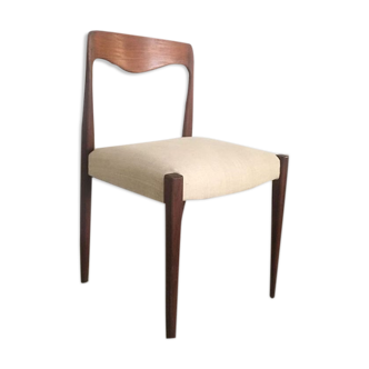 Scandinavian chair teak and linen