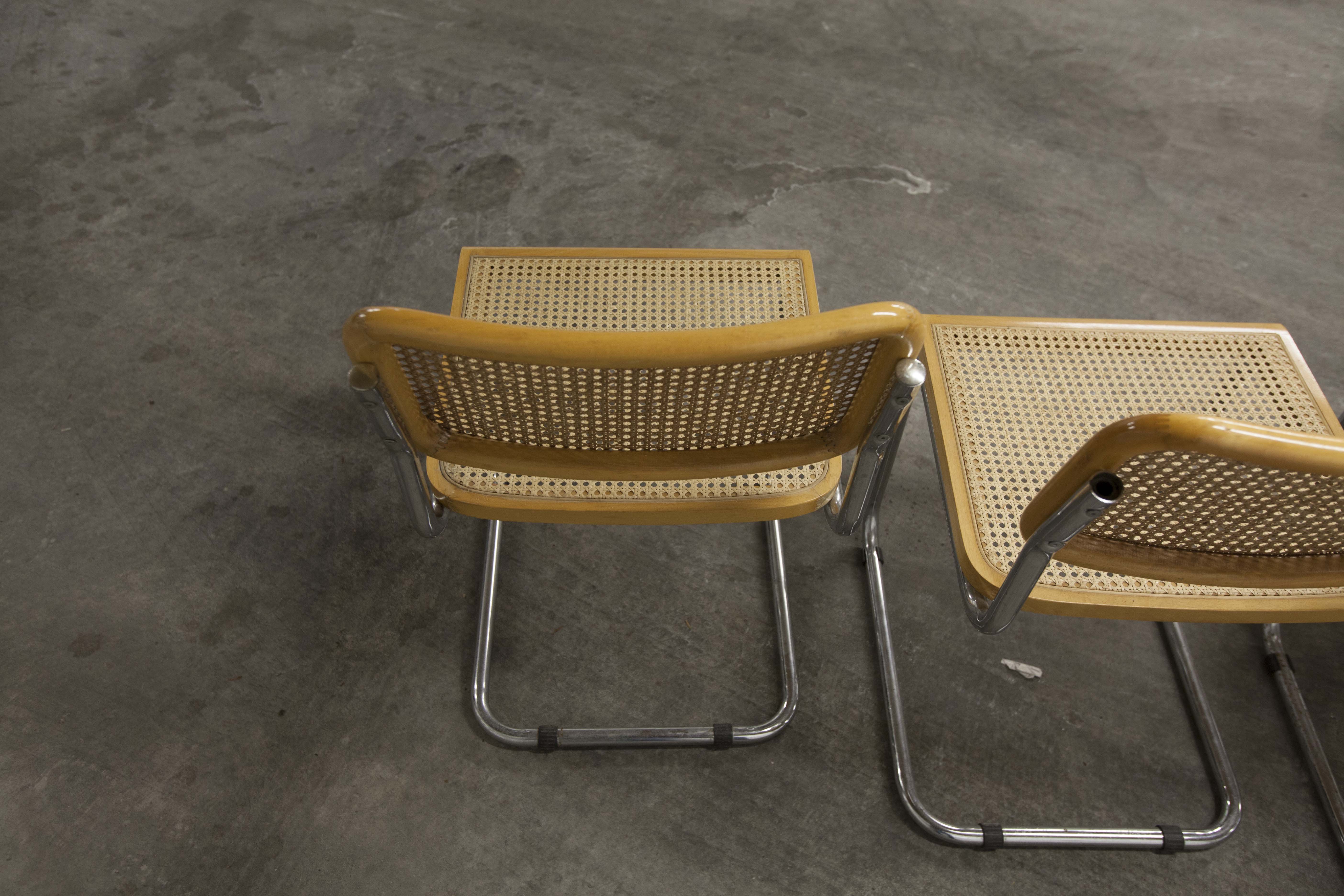 Set of 6 chairs by Marcel Breuer B32