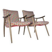 2 fauteuils Bobi de Meblo, ancienne Yougoslavie, années 1960