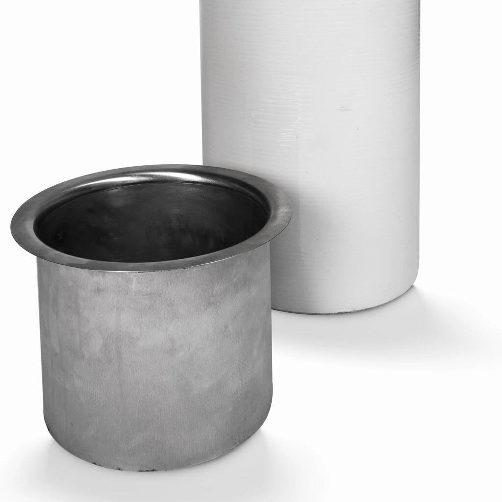 Tall ceramic flower pot by Aleš Werner