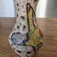 Vase Marius Bessone fat lava Vallauris 1950s sea foam & enamels H 16