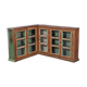 Buffet vaisselier d'angle bois viieux teck
