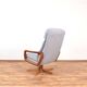 Mid-century Danish teak swivel office chair, 1960s.