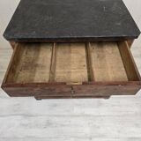 Commode ancienne en acajou flammé de style louis philippe