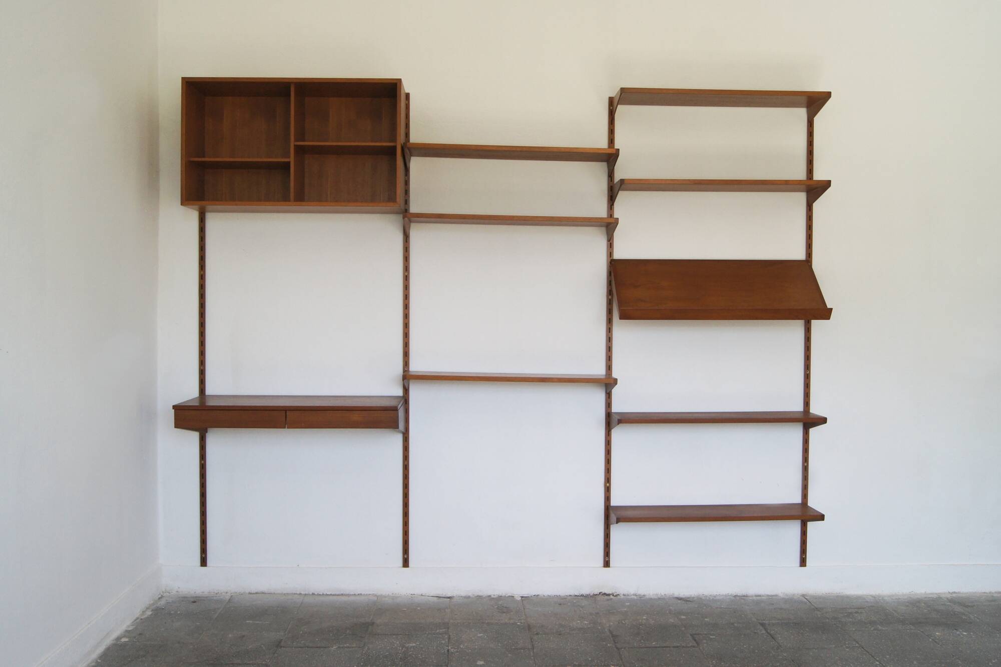Mid-Century Shelves & Wall Units & Desk by Kai Kristiansen for FM Mobler, 1