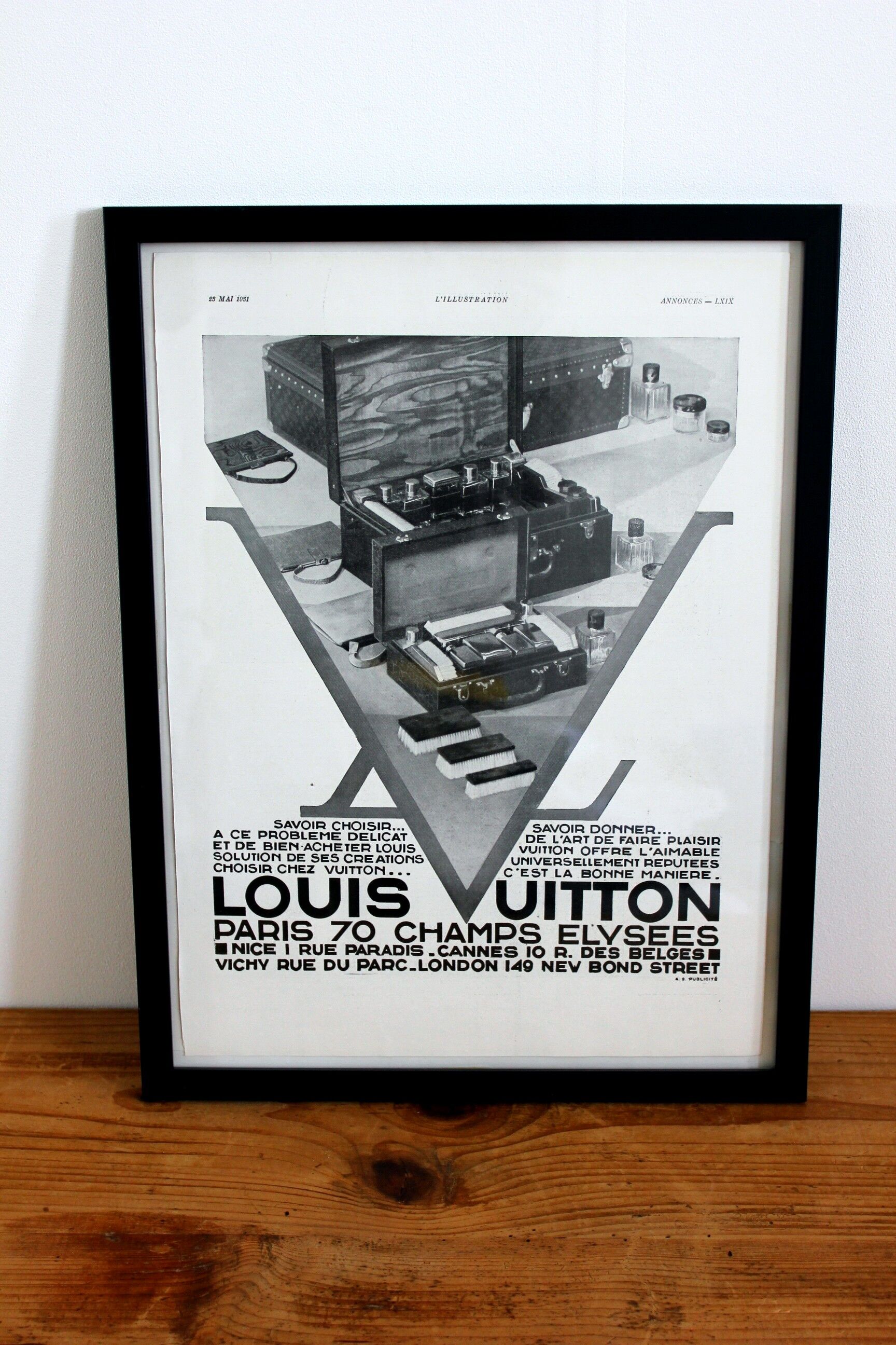 Louis Vuitton - 1930 fashion advertising poster