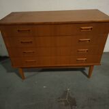 Scandinavian teak chest of drawers, 1960s design