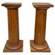 Grandes colonnes néoclassiques françaises en bois de pin, 1910, ensemble de 2