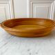 Rattan basket and wood 70s