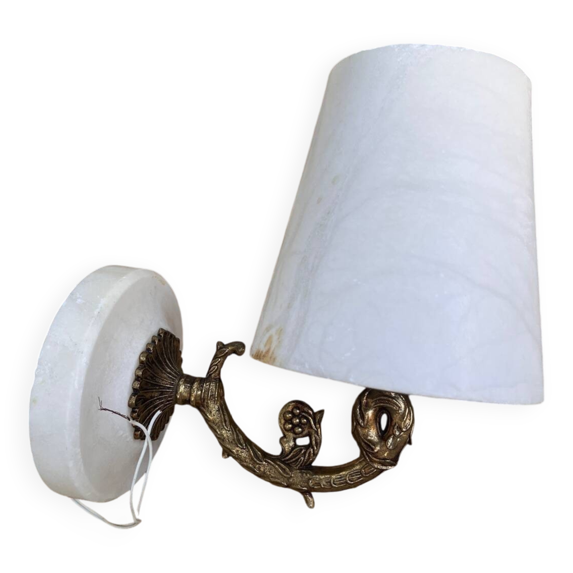 Pair of marble wall lights