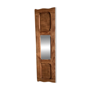 Miroir en bois rénové