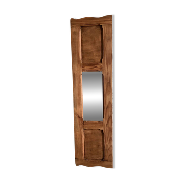 Miroir en bois rénové