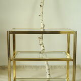 Vintage Hollywood Regency style rolling side table