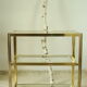 Table d'appoint roulante vintage style Hollywood Regency