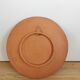 Vintage Embossed Clay Plate: Man Drinking, Retro Wall Decor