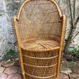 Vintage rattan armchair