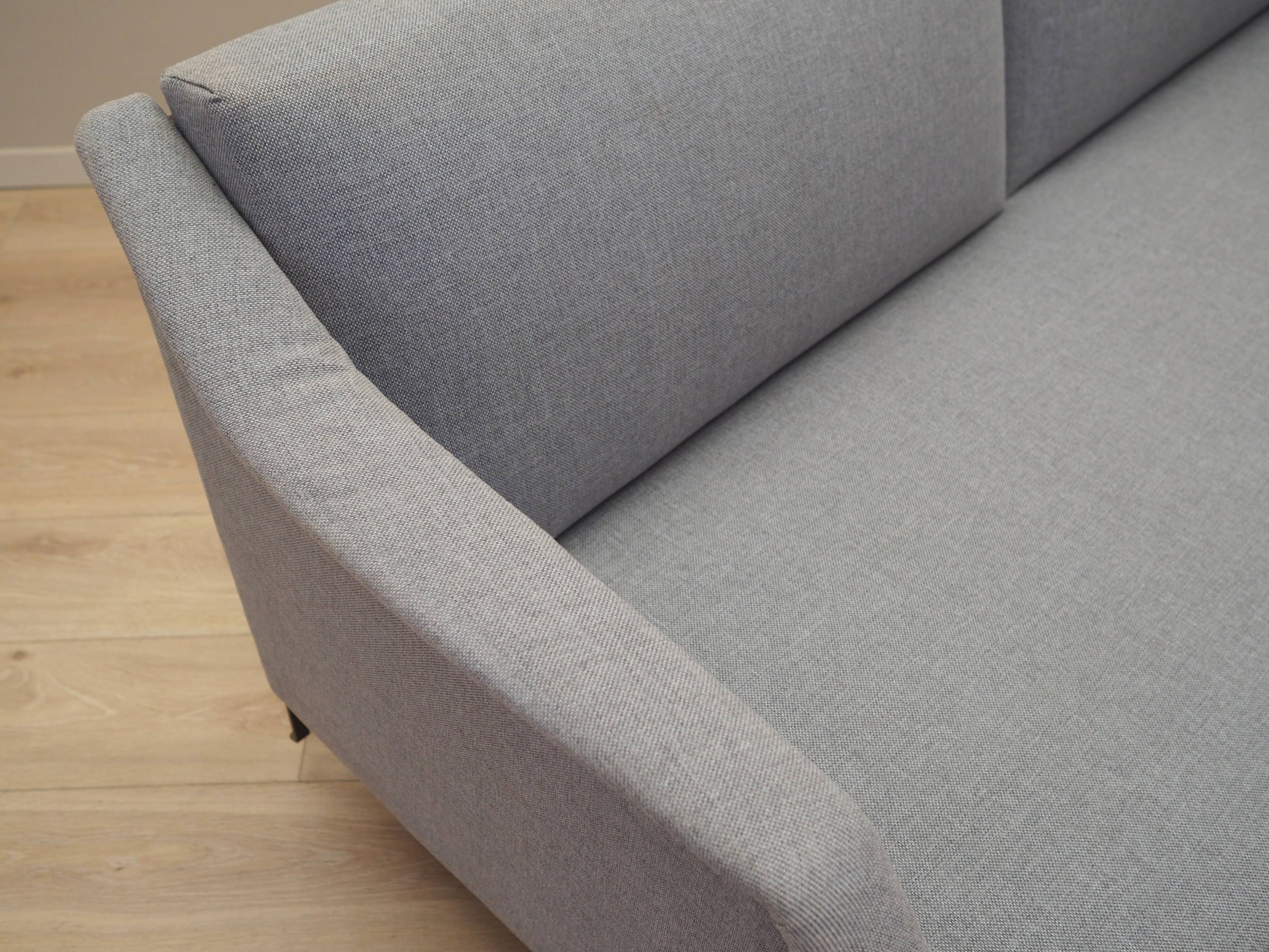 Grey sofa, Danish design, 1960s, produced in Denmark