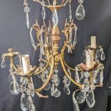 Lustre pampilles style Louis XV