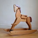 Wooden rocking horse