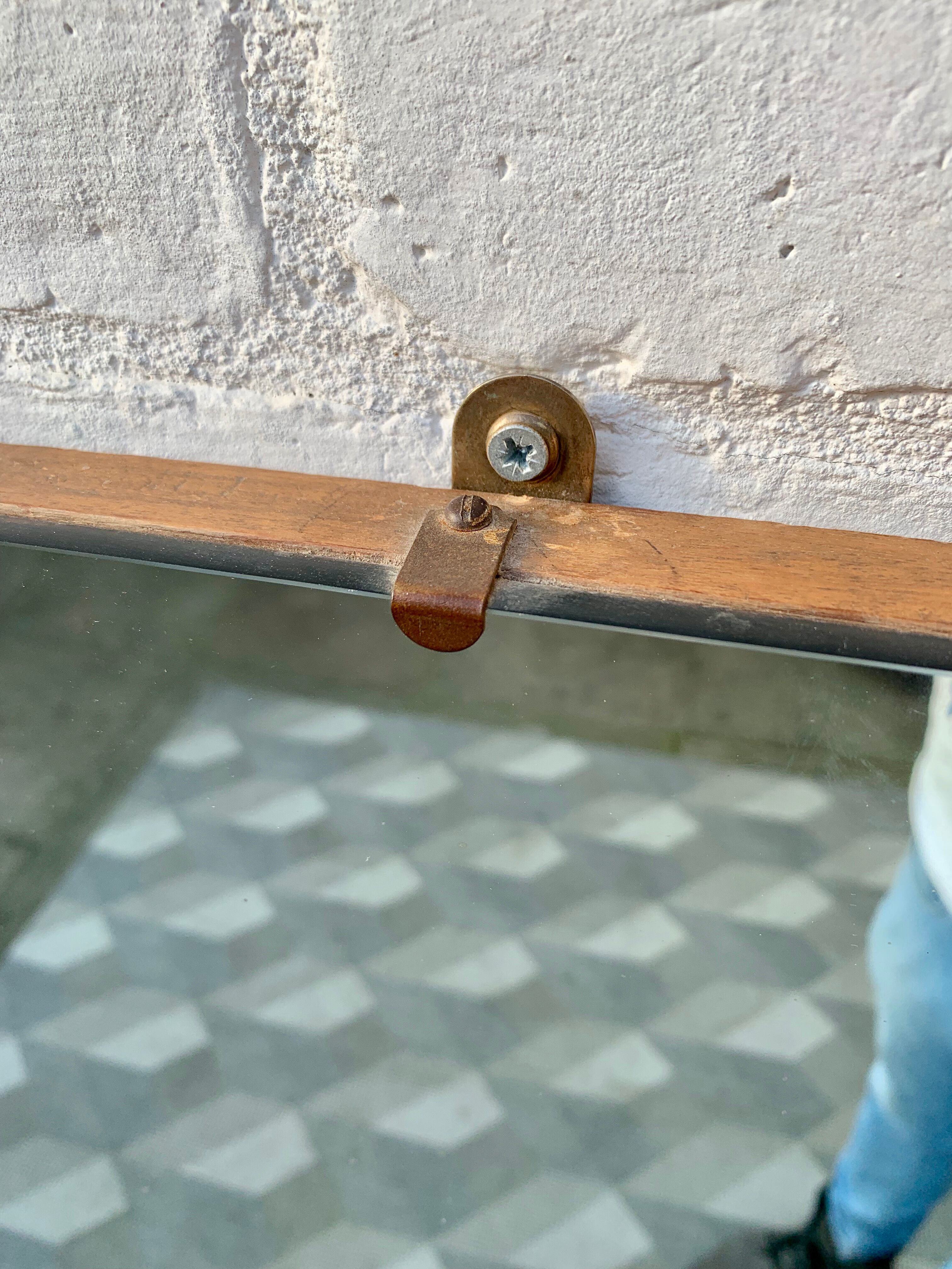 Vintage dressing wall mirror, 46x105cm