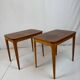 2 small mahogany tables - Sweden 1960s