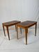 2 small mahogany tables - Sweden 1960s