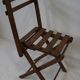 Chaise pliante bois vintage
