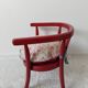 Baumann wooden children's armchair, Liberty cushion, 1950s