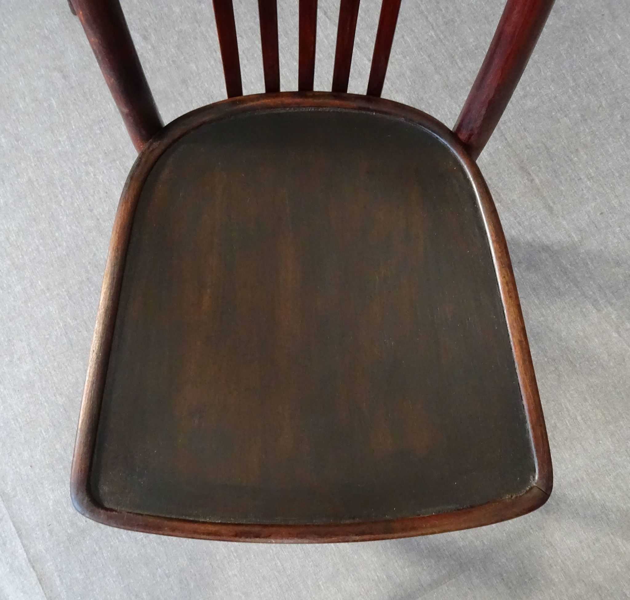 Set of 4 bistro chairs 1910/1930 curved wood, thonet, fischel etc