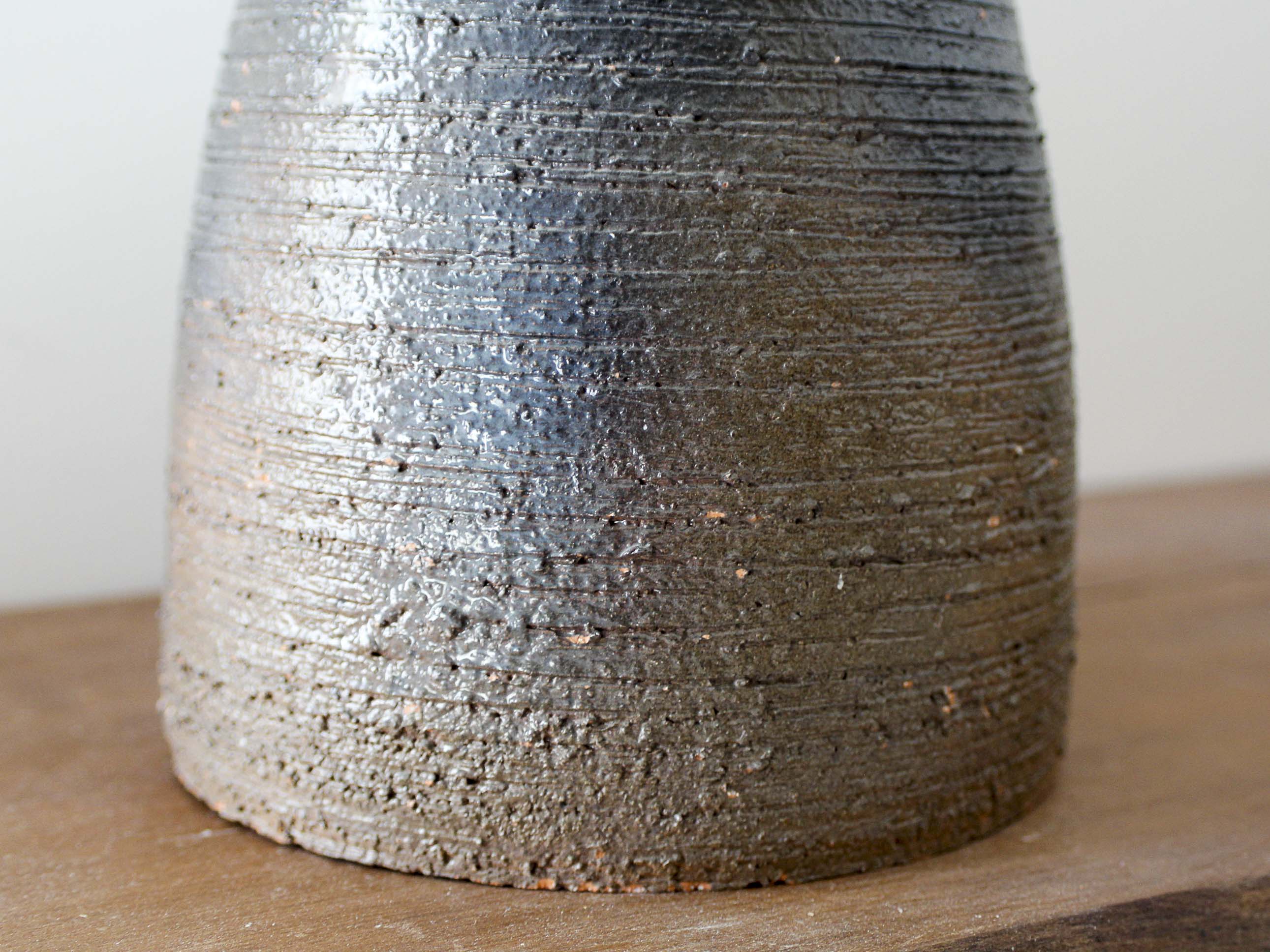 Glazed terracotta vase