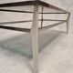 Italian coffee table metal & smoked glass ca 1970