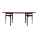 Oval rosewood table, 1950s, Danish design, designer: Arne Vodder, productio