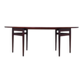 Oval rosewood table, 1950s, Danish design, designer: Arne Vodder, productio