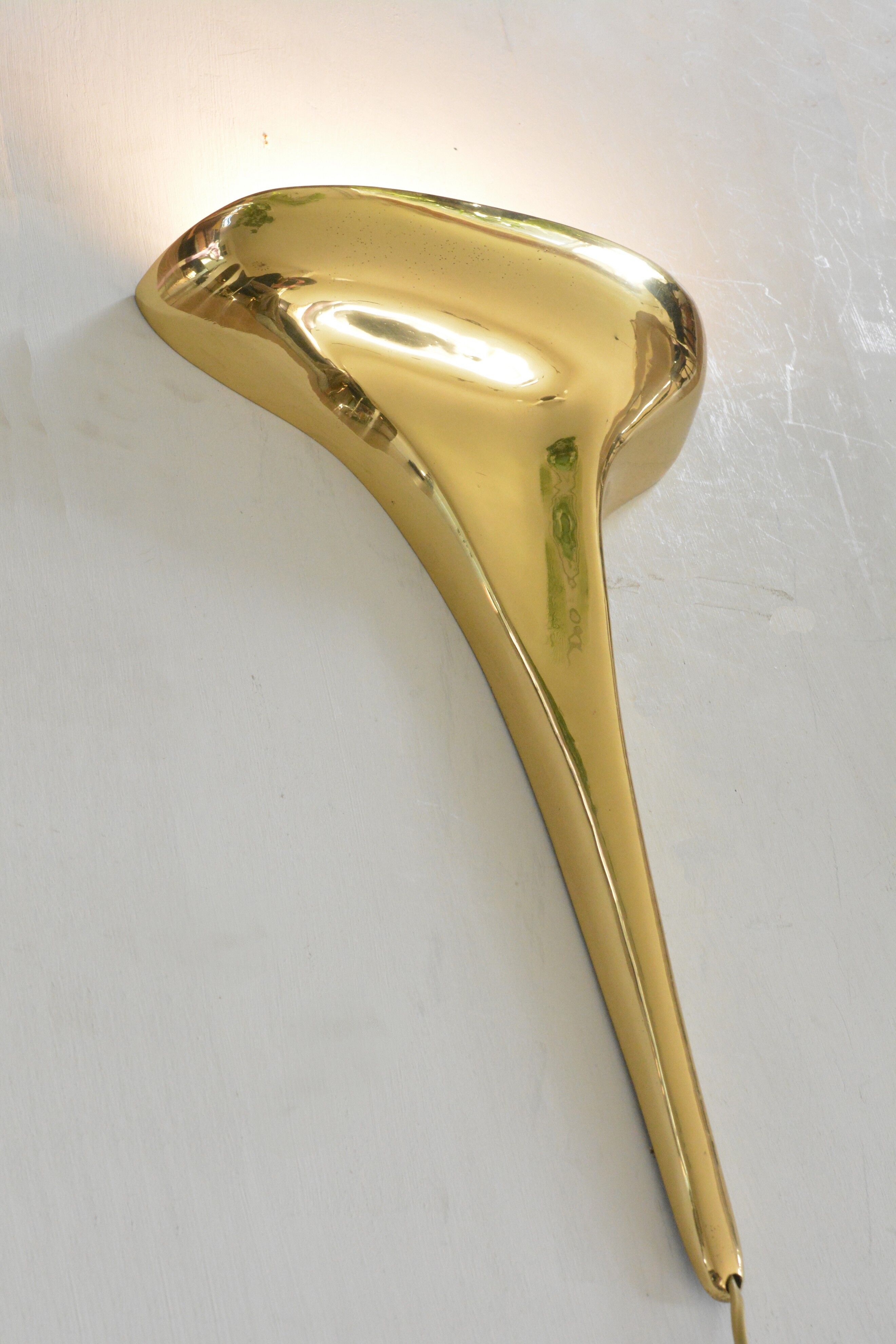 Sculptural wall lamp by Giovanni Santoni for CS Arte 70s
