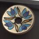 Vintage ceramic candle holder signed Yvette Manoy