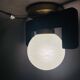 Lampe encastrée en bois noir