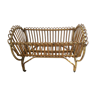 Vintage rattan cradle