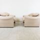 Paire de fauteuils Maralunga par Vico Magistretti pour Cassina, 1973